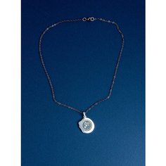 Подвеска Fiore Nero, серебро, 925 проба, оксидирование