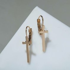 Серьги с подвесками Queen Fair, размер/диаметр 3 мм, золотой, мультиколор