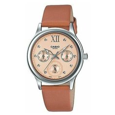 Наручные часы CASIO Collection, коричневый, серебряный