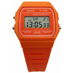Наручные часы CASIO, оранжевый, серый, серый