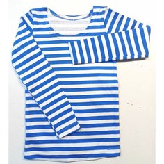 Лонгслив ПАПА МАМА, размер 134-34, голубой