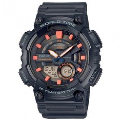 Наручные часы CASIO Collection AEQ-110W-1A2, серебряный, черный