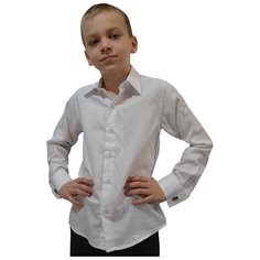 Школьная рубашка TUGI, размер 158, белый