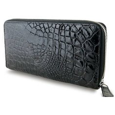 Портмоне Exotic Leather, фактура гладкая, черный