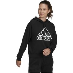 Толстовка adidas, размер 2XS, черный