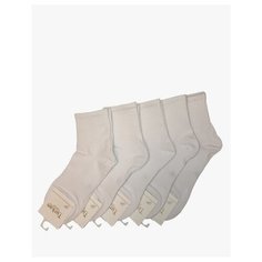 Носки , 5 пар, размер 36-41, белый