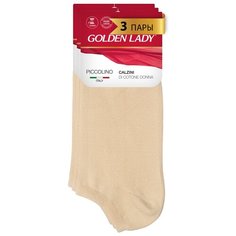 Носки Golden Lady, 3 пары, размер 35-38, бежевый