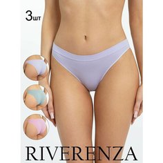 Трусы Riverenza, 3 шт., размер 48;50, розовый, зеленый, фиолетовый