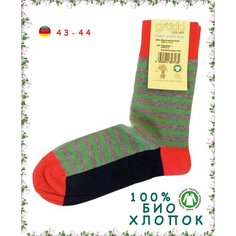 Носки Groedo, размер 43-44, зеленый, оранжевый, синий, мультиколор