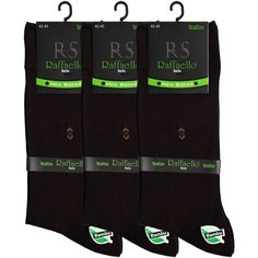 Носки Raffaello Socks, 3 пары, размер 42-45, коричневый