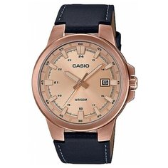 Наручные часы CASIO MTP-E173RL-5A, черный, золотой