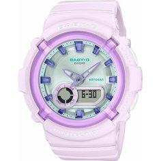 Наручные часы CASIO Baby-G, белый, фиолетовый