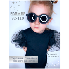Футболка , размер 104-110, черный