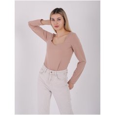 Лонгслив размер 42-44 (M), бежевый