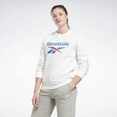 Свитшот Reebok RI BL Fleece Crew, размер L, белый