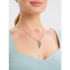 Колье Цепочка на шею мужская, женская "Пламя", длина 47.5 см, серебряный