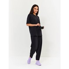 Брюки бананы PECHE MONNAIE, размер M, черный