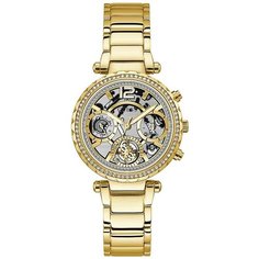 Наручные часы GUESS Dress Steel GW0403L2, золотой, серебряный