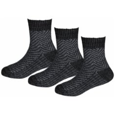 Носки RuSocks 3 пары, размер 16-18, черный