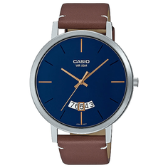 Наручные часы CASIO Collection MTP-B100L-2E, коричневый, серебряный