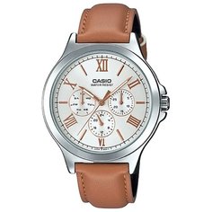 Наручные часы CASIO Collection, коричневый, серебряный