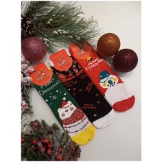 Носки Лутон, 3 уп., размер 36-41, мультиколор