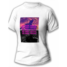 Футболка размер L, белый