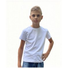 Футболка , размер 128, белый