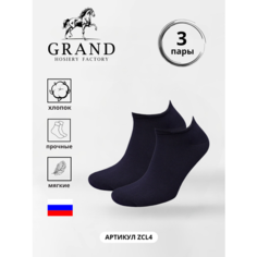 Носки GRAND, 3 пары, размер 25-27, синий ГРАНД