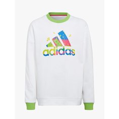 Свитшот adidas, размер 140, белый