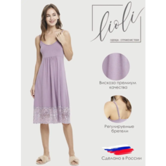 Сорочка LIOLI, размер 50, розовый, фиолетовый