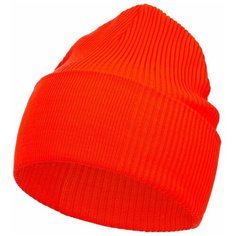 Шапка бини teplo, размер One Size, оранжевый, красный Тепло