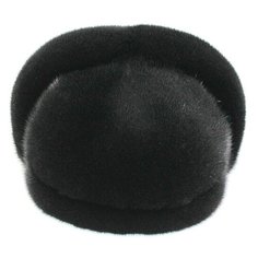 Шапка ушанка формованная, размер 55 - 56, черный