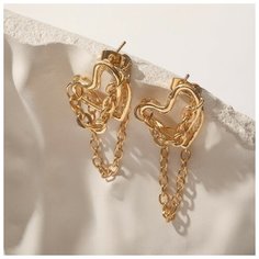 Серьги Queen Fair, золотой, серебряный