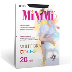 Колготки MiNiMi Multifibra Colors, 20 den, размер 4/L, черный