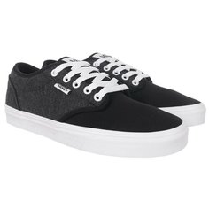 Кеды VANS, размер 8.5US, черный, серый