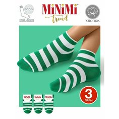 Носки MiNiMi, 3 пары, размер 39-41 (25-27), зеленый