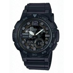 Наручные часы CASIO Collection AEQ-100W-1B, черный, синий