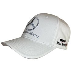 Бейсболка Mercedes-Benz Бейсболка Мерседес Кепка Mersedes, размер 55-58, белый