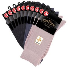 Носки Omsa, 10 пар, 10 уп., размер 42-44, мультиколор