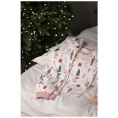 Пижама MALUSIK, размер 122-128, розовый