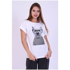 Футболка Натали, размер 54, белый Natali