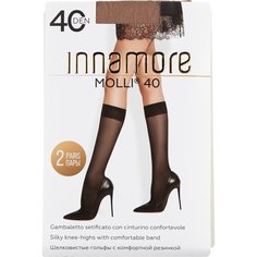 Гольфы Innamore, 40 den, 2 пары, размер UNI, бежевый