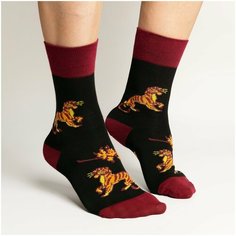 Носки St. Friday Носки с рисунками St.Friday Socks x Союзмультфильм, размер 34-37, черный