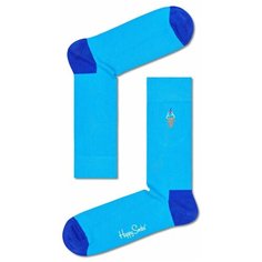 Носки Happy Socks, размер 29, голубой, мультиколор