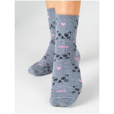 Носки Красная Ветка, размер 23-25, серый