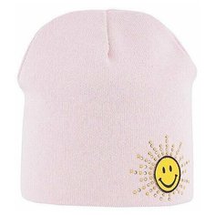 Шапка бини mialt Smile, размер 50-52, розовый Миалт