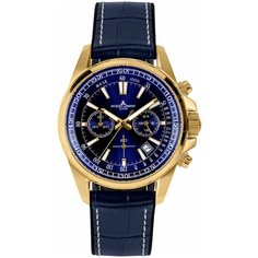 Наручные часы JACQUES LEMANS Sport, синий, золотой