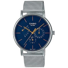 Наручные часы CASIO Collection MTP-E320M-2E, серебряный, синий