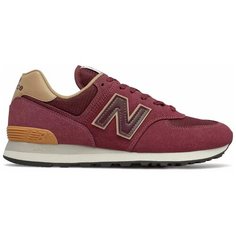 Кроссовки New Balance 574, размер 40.5 EU, бордовый